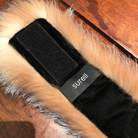 SURELL GENUINE CRYSTAL FOX FUR HEADBAND/COLLAR - Picture 5 of 11